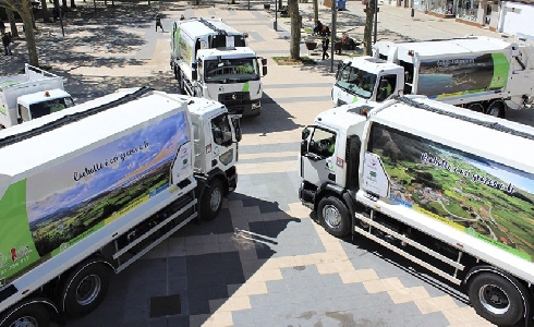 Carballo presenta su nueva flota para el servicio de recogida de residuos sólidos