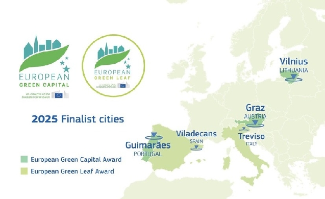 Cinco ciudades europeas finalistas para convertirse en Capital Verde u obtener la Hoja Verde Europea