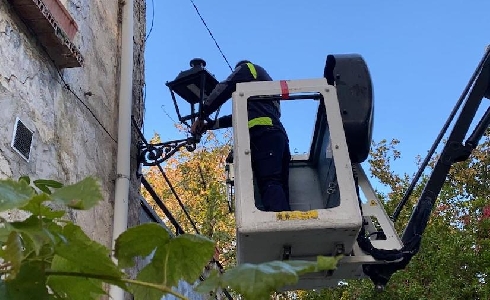 Comienzan las obras de alumbrado público en Valle de Mena