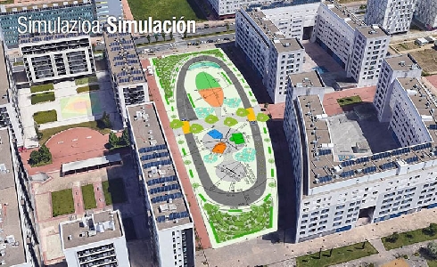 El barrio de Zabalgana en Vitoria contará con una nueva zona deportiva multidisciplinar y una pista de patinaje