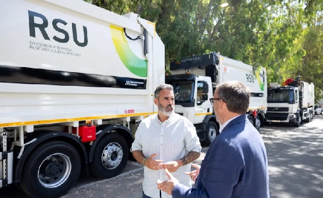 El Consorcio Provincial de RSU de Málaga incorpora tres nuevos camiones para reforzar la recogida de residuos