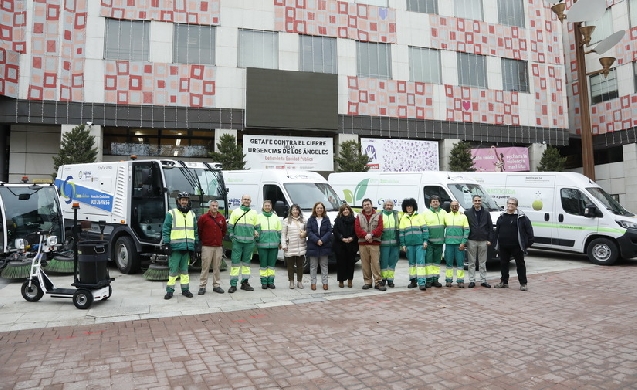 Getafe amplía su flota de vehículos eléctricos para limpieza y recogida de residuos