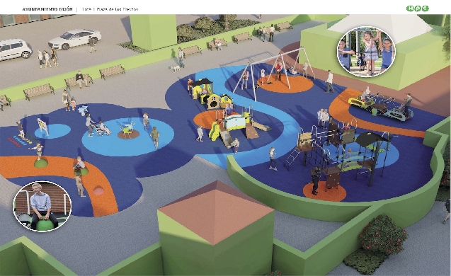 Gijón inicia la renovación de juegos infantiles y equipos biosaludables en varias zonas de la ciudad