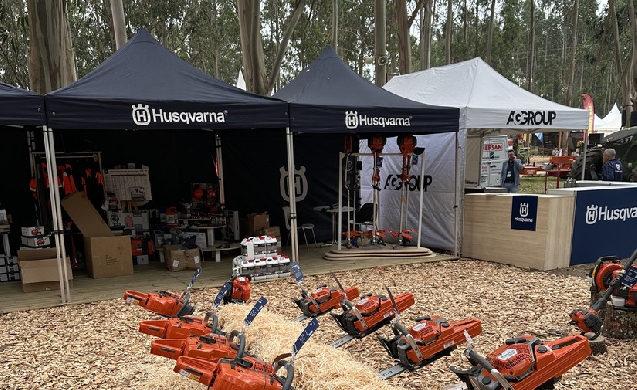 Husqvarna expone en Galiforest la primera motosierra a batería del mundo con embrague de cadena