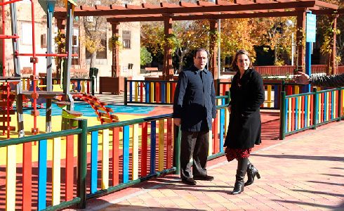 Inaugurado el nuevo parque sobre la cubierta del aparcamiento de la calle Antonio Machado de Madrid