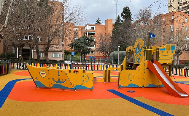 INDUSTRIAS AGAPITO instala un parque infantil accesible en Hortaleza