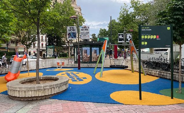 Instalados y renovados varios parques infantiles en Zaragoza