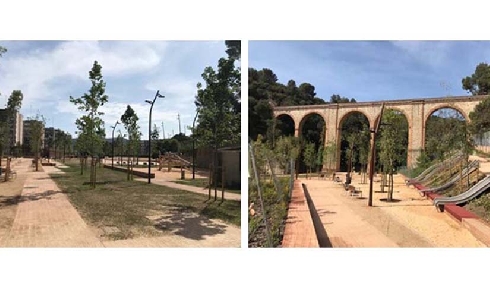 La Ciutat Meridiana de Barcelona estrena un nuevo parque con zona deportiva