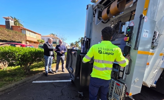 La Laguna impulsa la descarbonización del servicio de recogida con nuevos camiones 100% eléctricos
