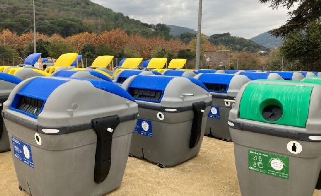 La localidad catalana de Vallromanes adquiere nuevos contenedores de reciclaje