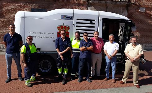 Laguna de Duero incorpora una nueva barredora al servicio de limpieza viaria