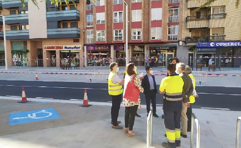 Las obras de la segunda fase del paseo Ramón y Cajal de Huesca finalizarán a finales de septiembre