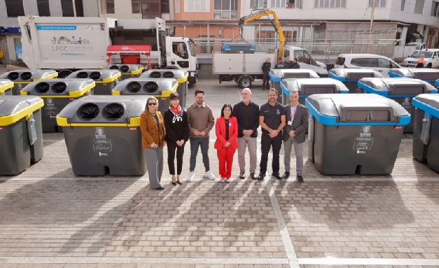 Las Palmas de Gran Canaria renueva su sistema de reciclaje con 365 nuevos contenedores