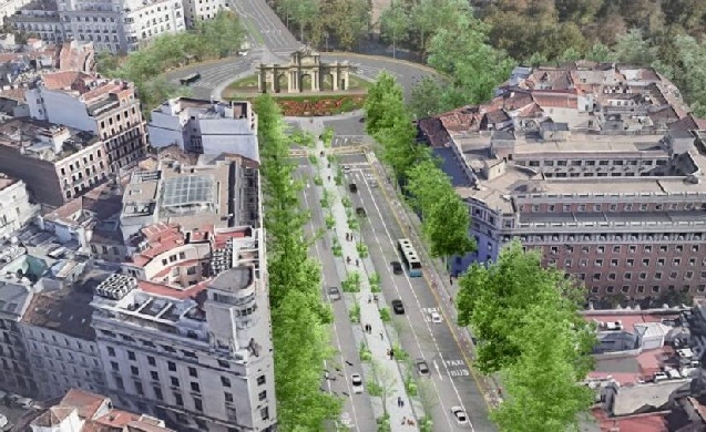 Madrid erigirá un bulevar entre la plaza de Cibeles y la Puerta de Alcalá
