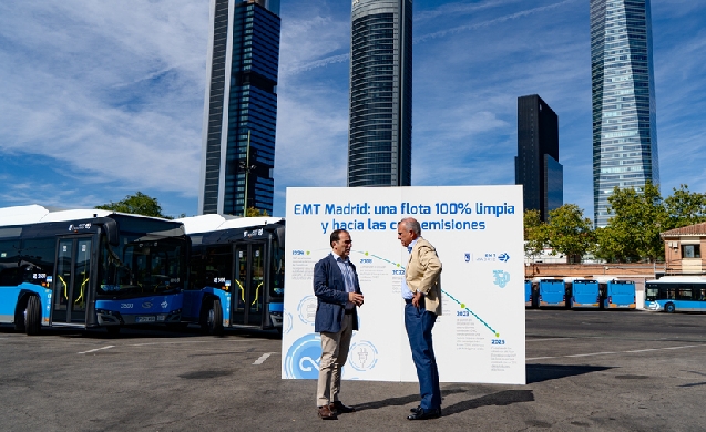 Madrid incorpora a su flota de autobuses nuevos modelos de gas natural comprimido