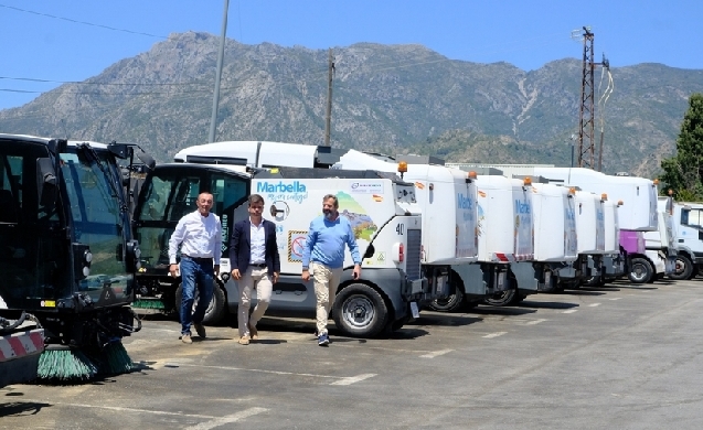 Marbella incorpora 150 nuevos vehículos a su flota de limpieza viaria y recogida de RSU