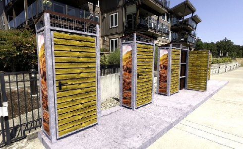 Mobiliario urbano para recogida de residuos puerta a puerta