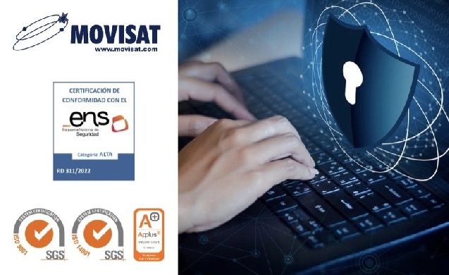 MOVISAT obtiene Certificación ENS en la máxima categoría por su compromiso con la seguridad de la información
