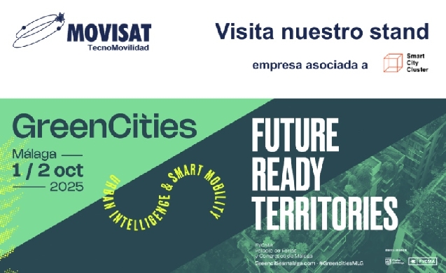 MOVISAT regresa a GreenCities Málaga para mostrar soluciones digitales en la gestión municipal de residuos y limpieza