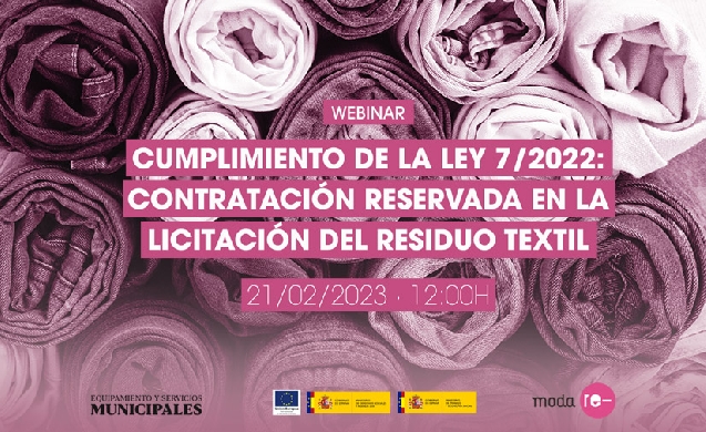 Nuevo webinar de Moda re- sobre contratación reservada en el sector textil