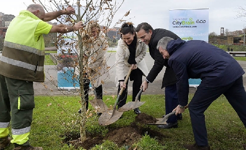 Santander presenta Santander City Brain eco, un espacio donde construir una ciudad sostenible junto a sus vecinos