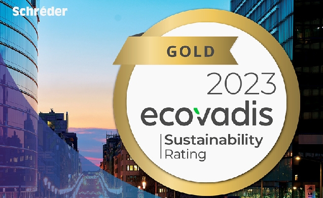 Schréder obtiene la calificación Oro de EcoVadis por segundo año consecutivo