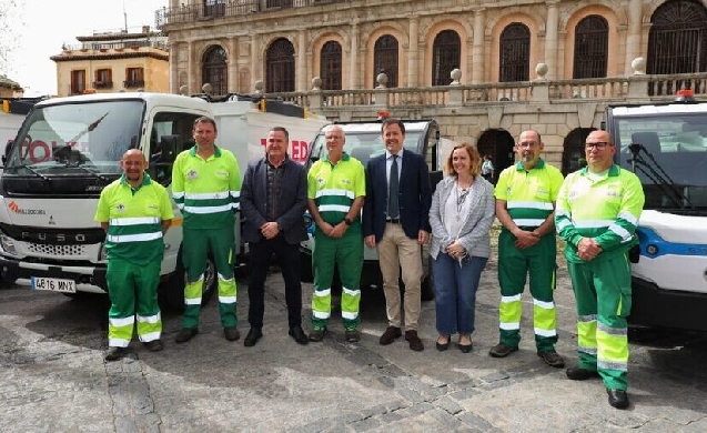 Toledo estrena flota de limpieza más eficiente y sostenible en el Casco Histórico