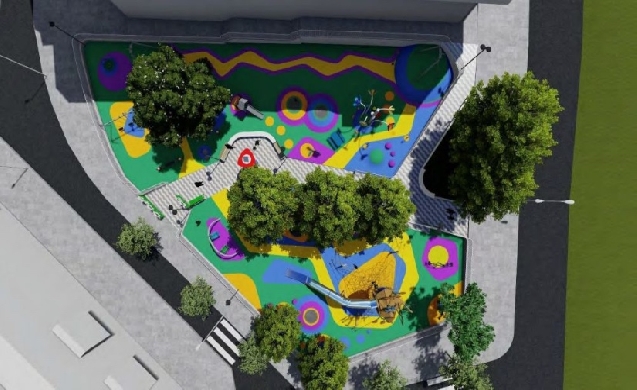 Un nuevo macroparque infantil transformará la plaza Fernando Elorrieta Rey en Vigo