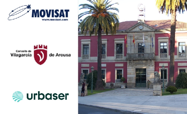 Urbaser elige las soluciones tecnológicas MOVISAT para digitalizar la flota de Vilagarcía de Arousa