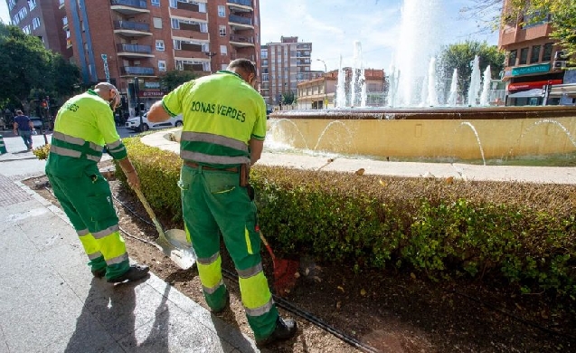 Valoriza inicia el nuevo servicio de conservación y mantenimiento de las zonas verdes de Albacete