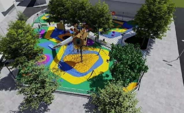 Vigo invertirá 763.000 euros en un nuevo parque infantil y zona de descanso en la plaza Fernando Elorrieta Rey