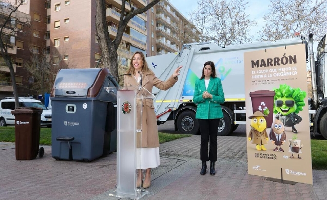 Zaragoza inicia en abril la implantación del contenedor marrón en la ciudad