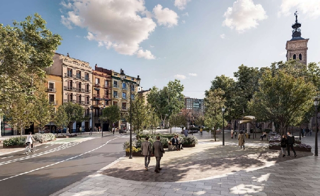 Zaragoza inicia la transformación del eje Coso–San Miguel con una reforma integral de casi 9 millones de euros