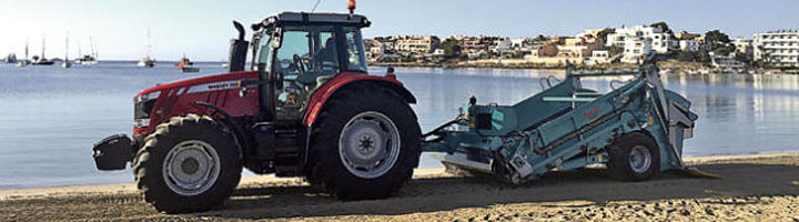 Nueva maquinaria para la limpieza de playas de Ibiza