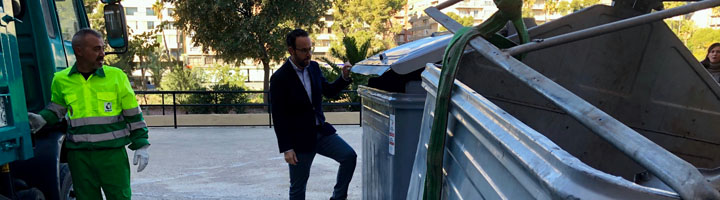 Instalados 150 nuevos contenedores en los núcleos urbanos de Elche y reparados 213 de los caminos del Camp d'Elx