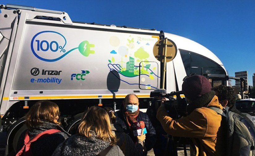 Tarragona prueba a través de FCC Medio Ambiente un nuevo camión eléctrico para la recogida de residuos