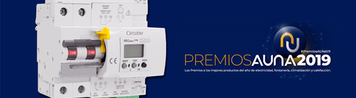 CIRCUTOR presenta RECmaxCVM, en los Premios AUNA 2019 a los mejores productos del sector eléctrico