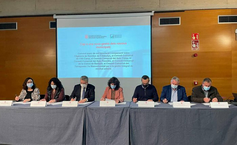 Un convenio impulsará la gestión integral de los residuos urbanos del Camp de Tarragona