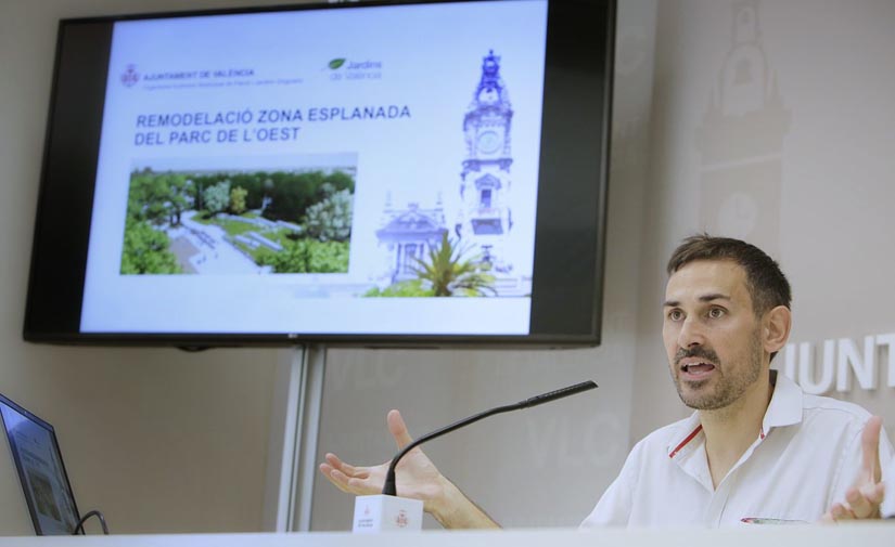 Valencia invertirá 525.000 € en la remodelación de la explanada central del Parque del Oeste