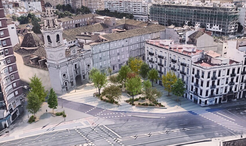 Valencia licita las obras de remodelación de la plaza Santa Mónica