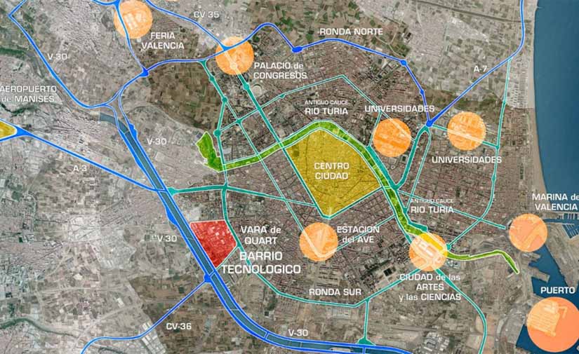 Valencia presenta el proyecto del futuro distrito innovador de Vara de Quart a la asociación vecinal de Tres Forques