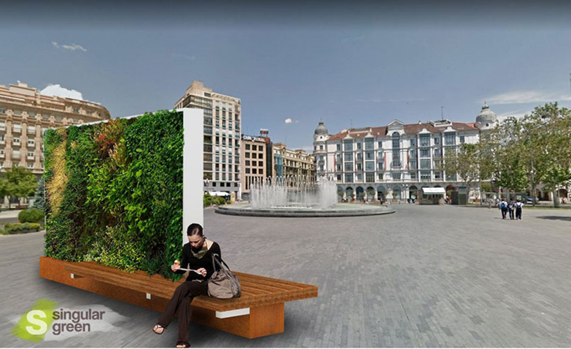 Valladolid adjudica las obras para la renaturalización de espacios urbanos e instalación de varios jardines verticales