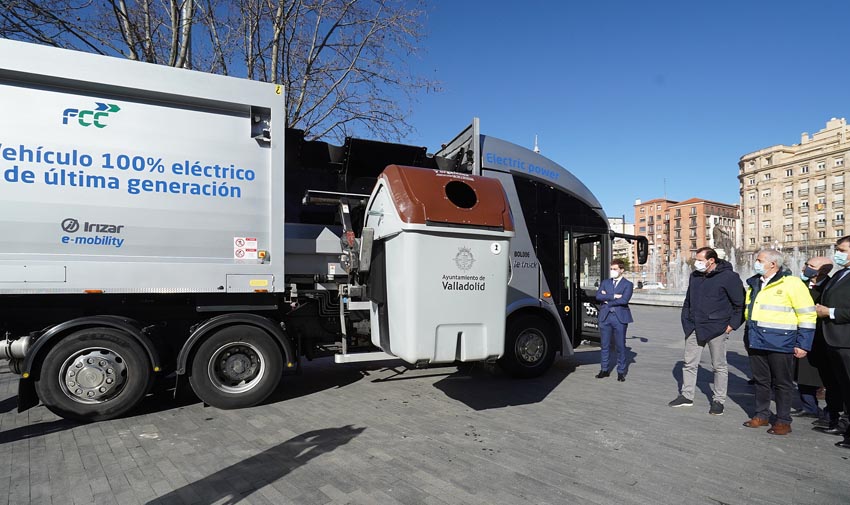 Valladolid probará el nuevo camión eléctrico de recogida de residuos desarrollado por Irizar y FCC