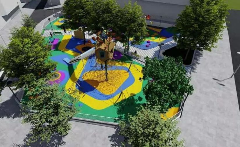 Vigo invertirá 763.000 euros en un nuevo parque infantil y zona de descanso en la plaza Fernando Elorrieta Rey
