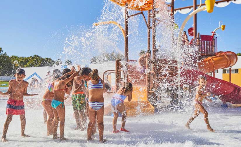 Vortex sabe cómo integrar un parque de agua sin profundidad en un proyecto de ocio acuático