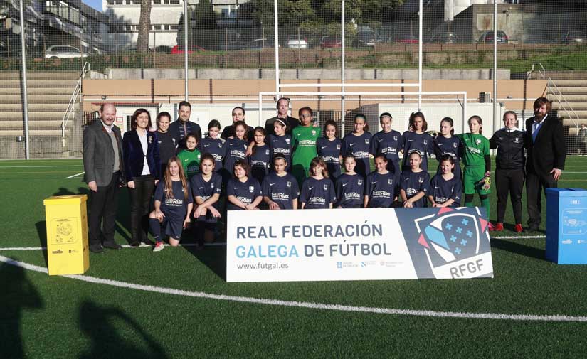 Xunta, Ecoembes y Federación Gallega de Fútbol colaborarán para acercar la recogida selectiva a un centenar de campos e instalaciones