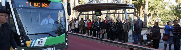 El TRAM de Castellón alcanza los 500.000 usos y se convierte en uno de los medios de transporte más utilizados