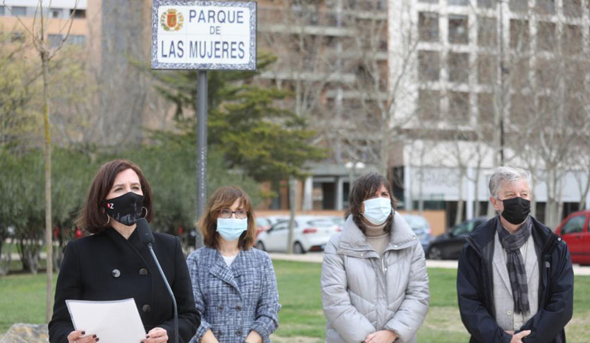 Zaragoza inaugura el Parque de las Mujeres y reconoce su papel en la historia