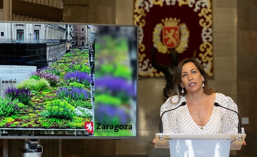 Zaragoza invertirá 1,5 millones para renaturalizar la Plaza del Pilar y renovar las fuentes de Goya y la Hispanidad