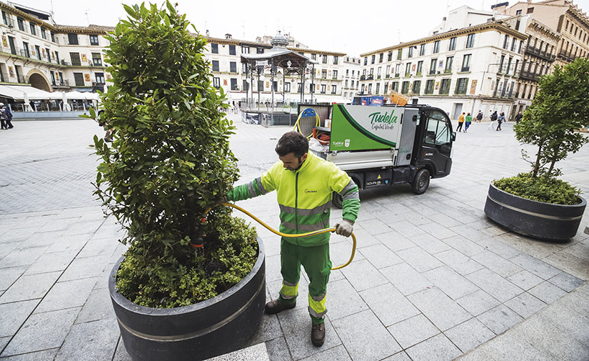 Mantenimiento de las zonas verdes de Tudela, un servicio 360, innovador y sostenible